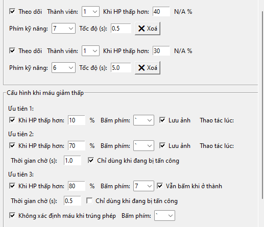 thiết lập thêm tự động nhấn phím l2m
