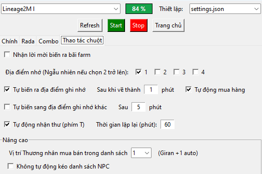 Bot lineage2m auto teleport