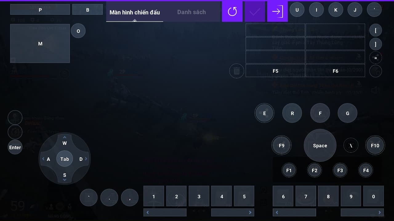 Cài đặt bàn phím Auto L2M Purple